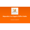 Formation de réponse aux appels d'offres publics