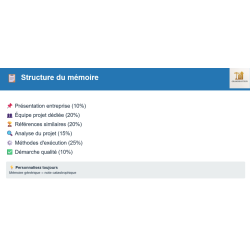 Formation de réponse aux appels d'offres publics