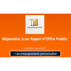 Formation de réponse aux appels d'offres publics + accompagnement en visio 1h30